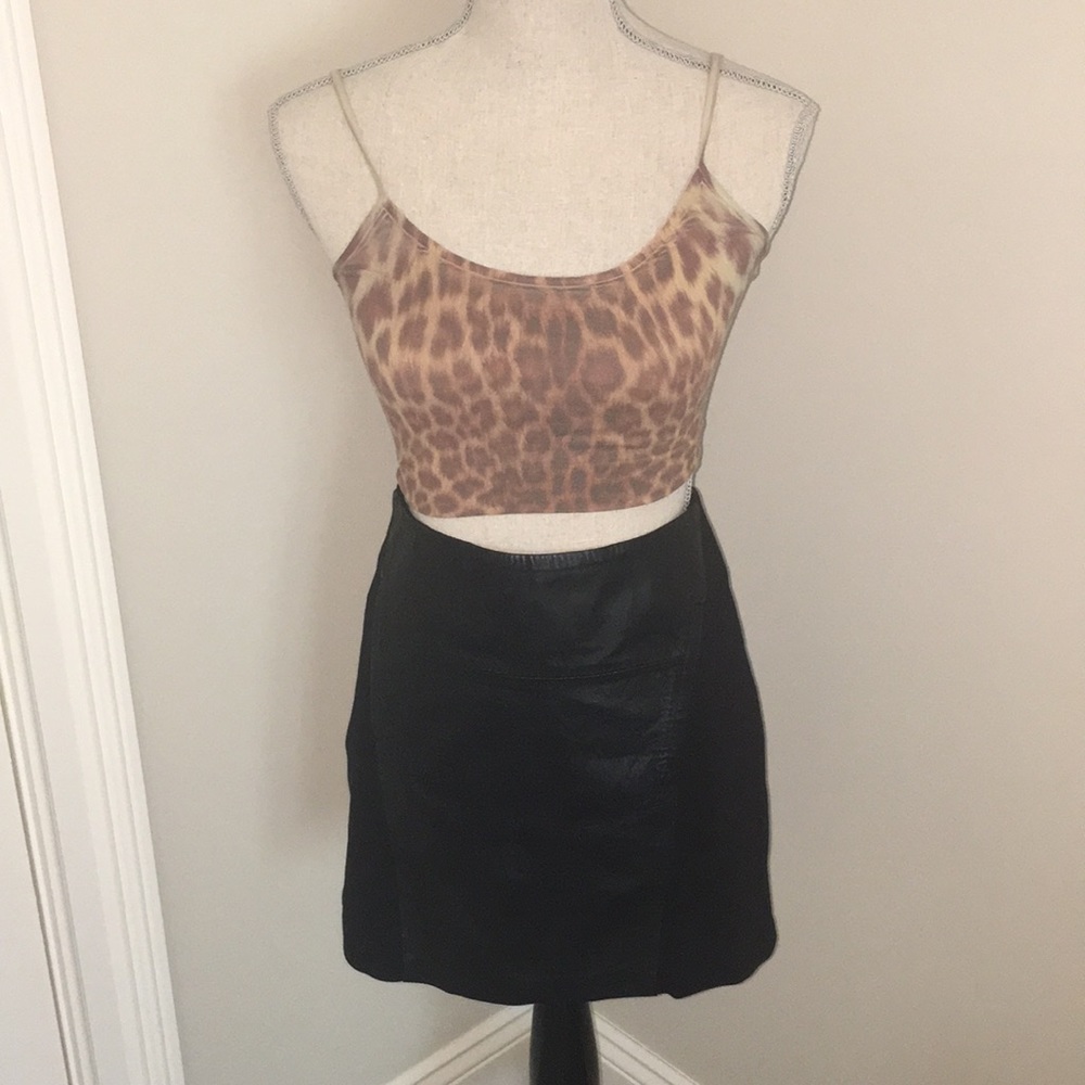 Black Leather Skirt